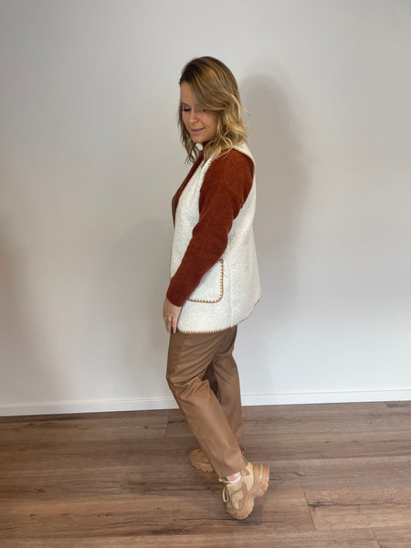 Gilet blanc LEA