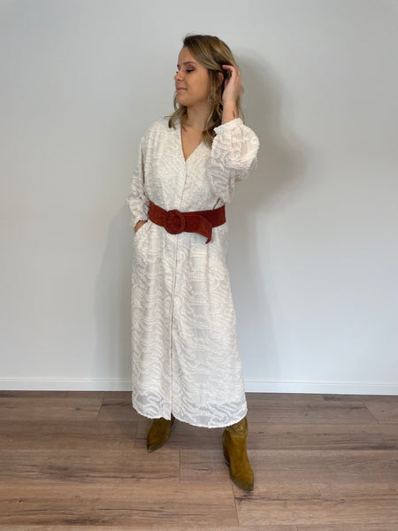 Robe longue blanche PORTO