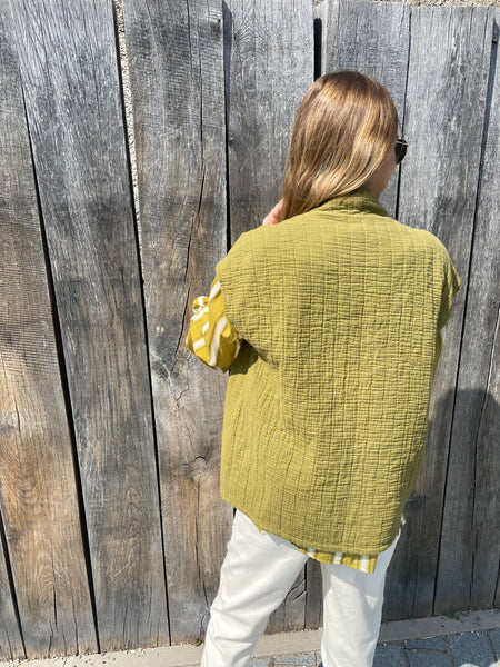 Veste sans manche kaki ELOYSE
