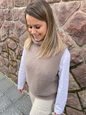 Haut col roulé beige PILA