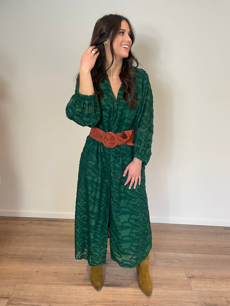 Robe longue verte PORTO