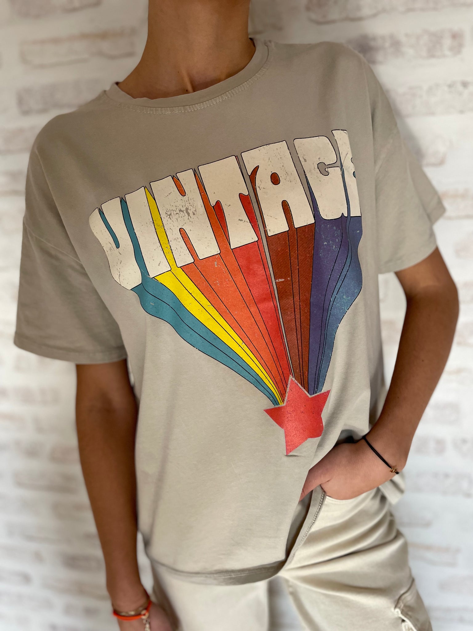 T-shirt beige VINTAGE