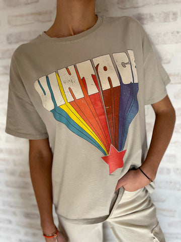 T-shirt beige VINTAGE
