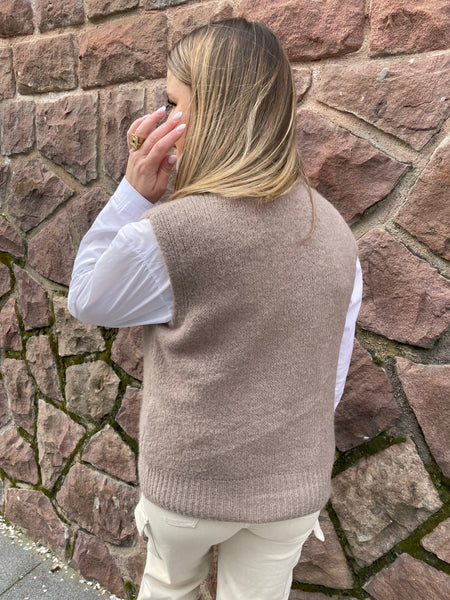Haut col roulé beige PILA