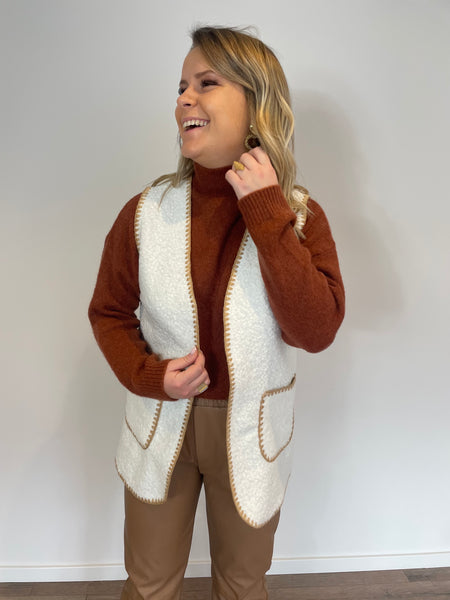 Gilet blanc LEA