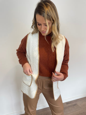 Gilet blanc LEA
