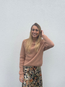 Pull chauve souris rosé JENNA