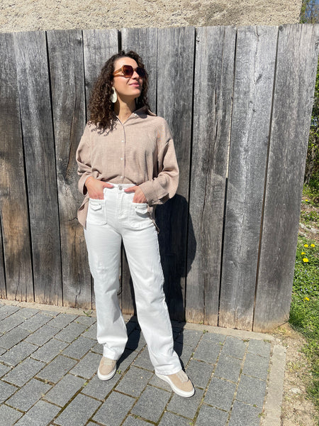 Pantalon blanc NELLY