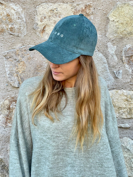 Casquette velours côtelé kaki VELY