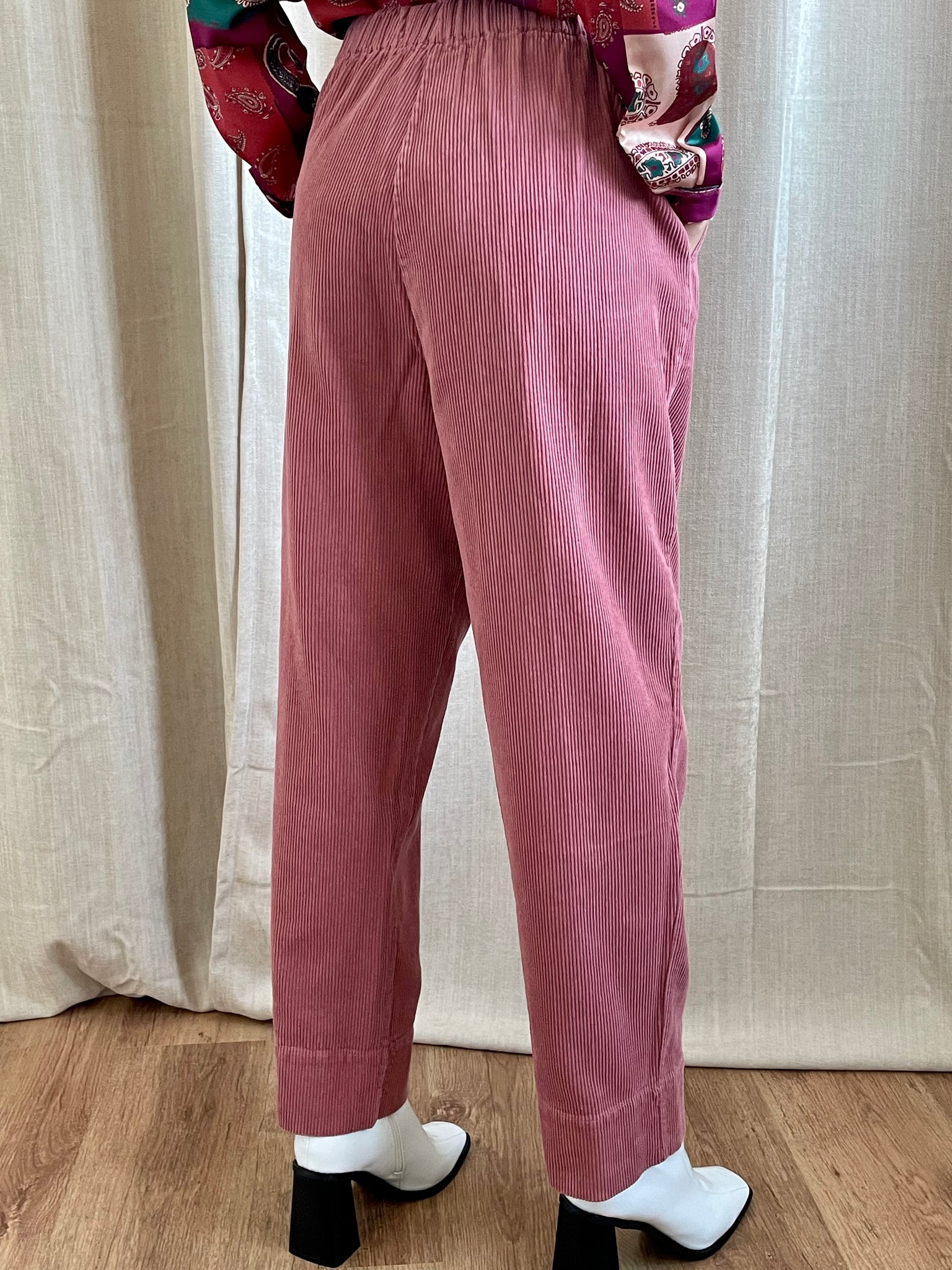 Pantalon velours rose TOMS