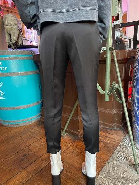 Pantalon satiné noir BALI