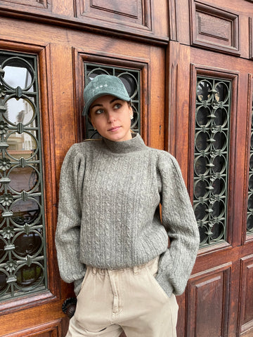 Pull torsadé kaki VANILA