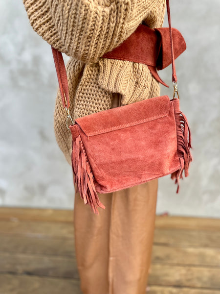 Sac à franges brun ILIA