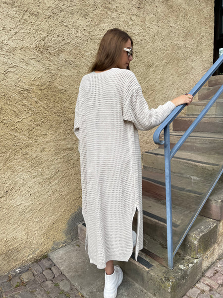 Gilet long beige MESH