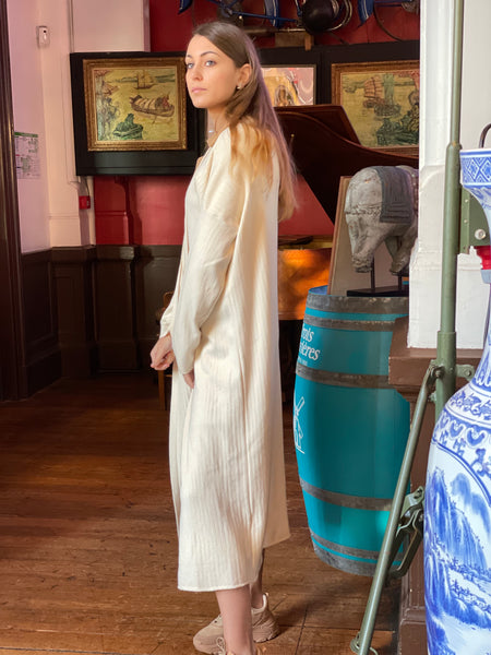 Gilet long beige EMILIE