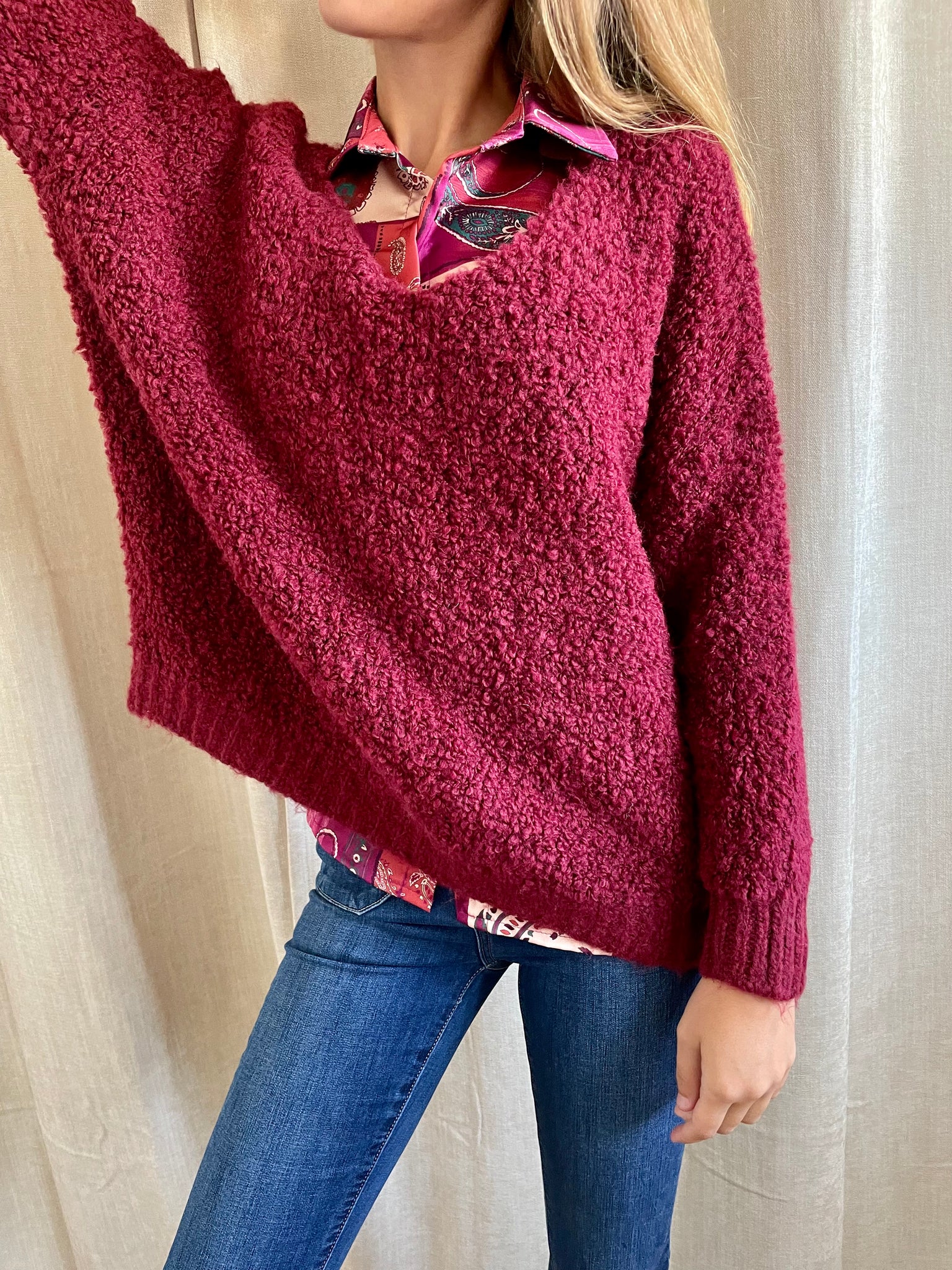 Pull bordeaux COSY