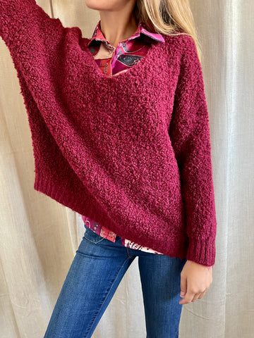 Pull bordeaux COSY