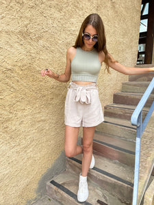 Short beige ANIA