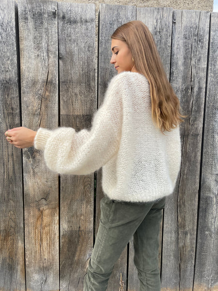 Pull beige mohair LOUNA