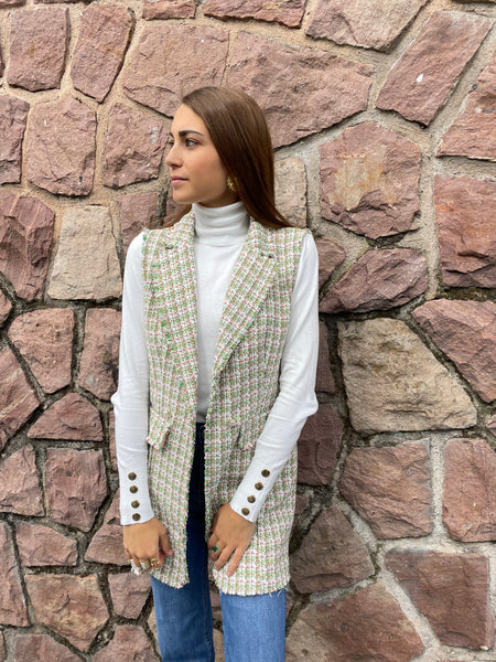Veste sans manche verte CURBY
