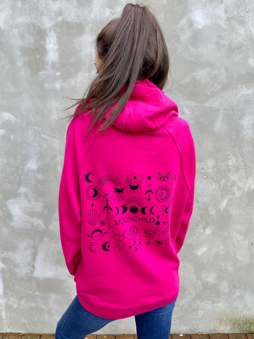 Sweat à capuche fuchsia LOLITA