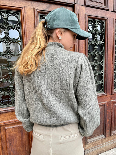 Pull torsadé kaki VANILA
