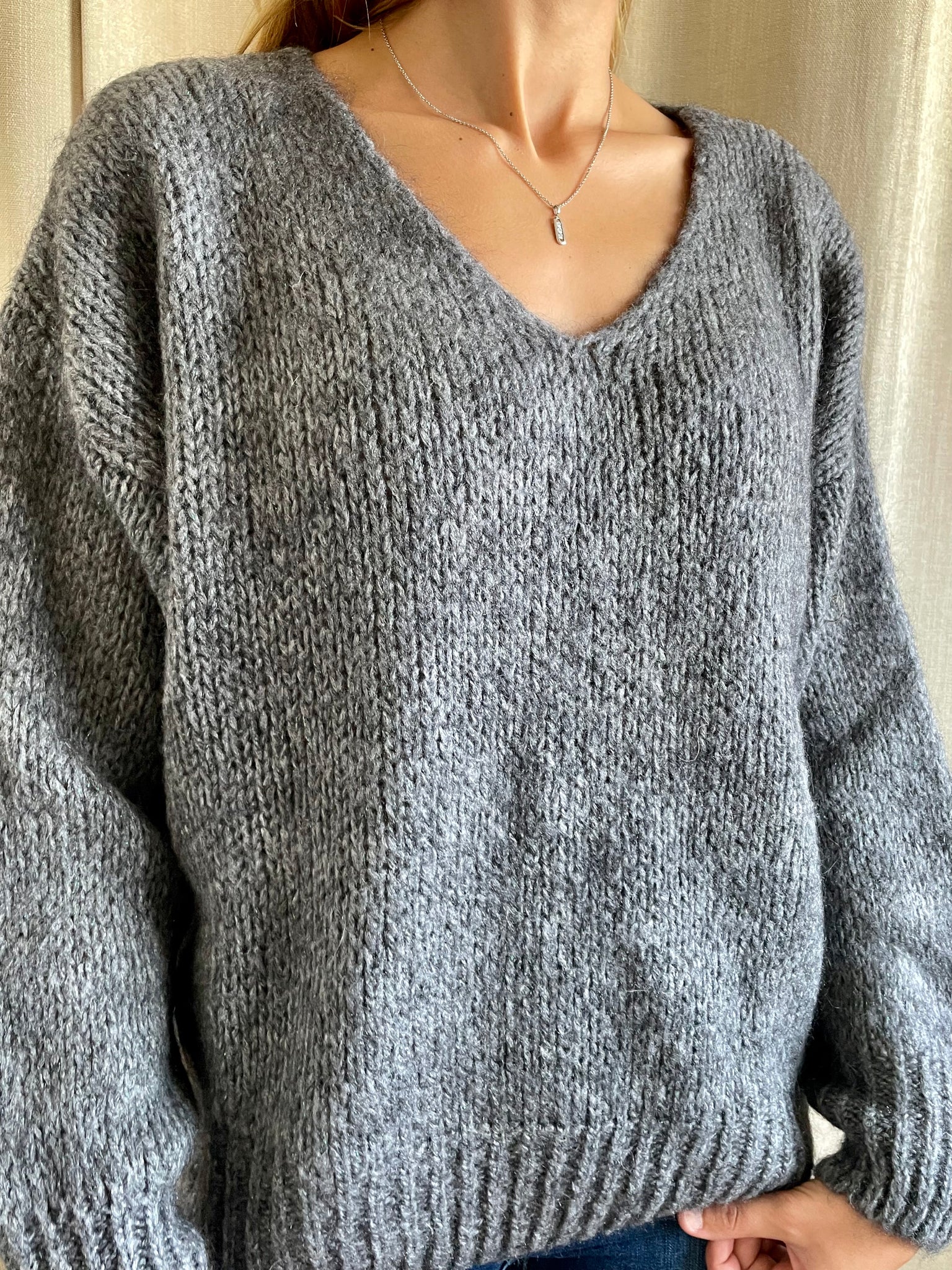 Pull gris LISE