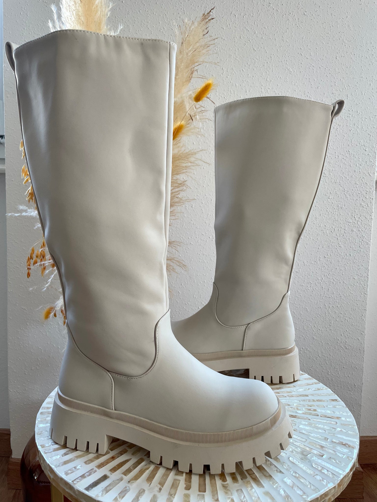 Bottes montantes beiges BALY
